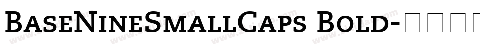BaseNineSmallCaps Bold字体转换